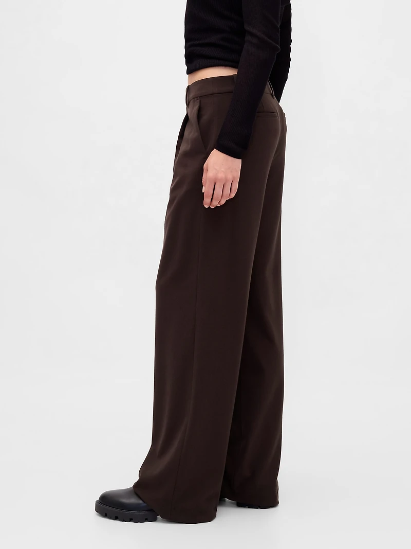 365 Low Rise Brushed Twill Pleated Trousers