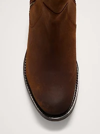 Suede Double-Zip Boot