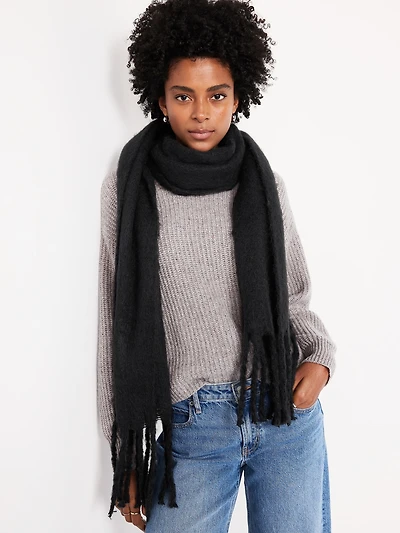 Brushed Fringed Scarf