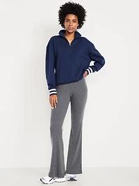 High-Waisted Fashion Ribbed Flare Leggings