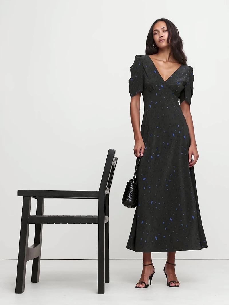 Matte Silk Maxi Dress