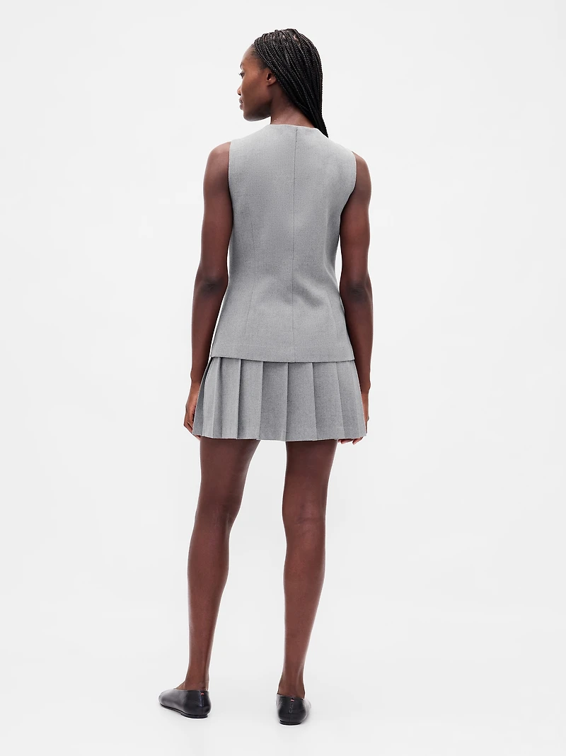 Pleated Mini Skort