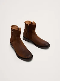 Suede Double-Zip Boot