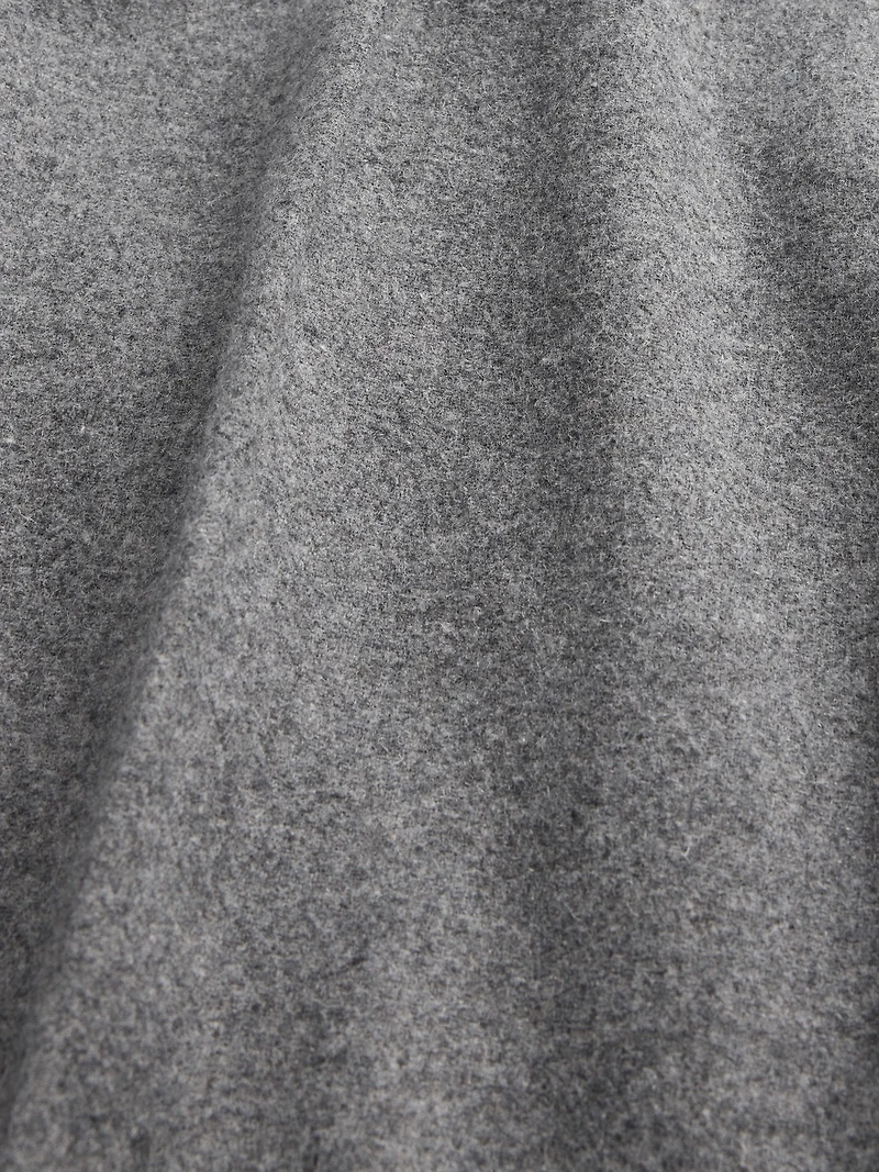 Wool-Blend Relaxed Straight Trousers