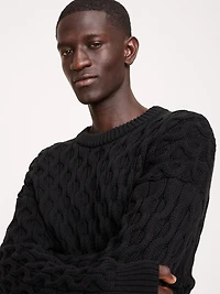 Honeycomb Crew-Neck Sweater