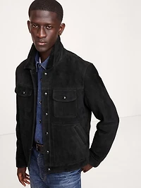Suede Trucker Jacket