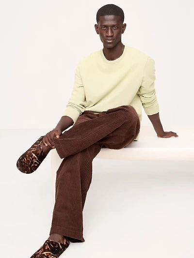 Sueded Cotton Long-Sleeve T-Shirt