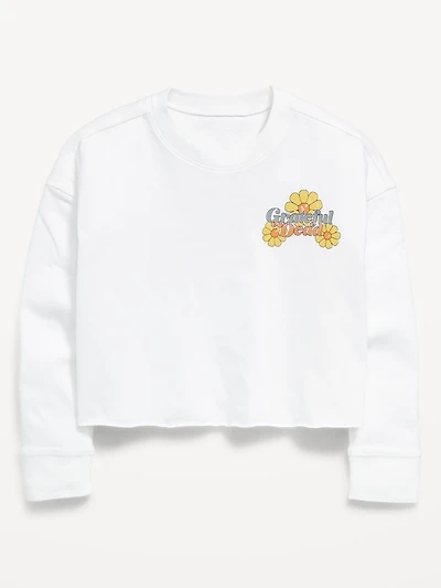 Grateful Dead™ Long-Sleeve Cropped T-Shirt for Girls