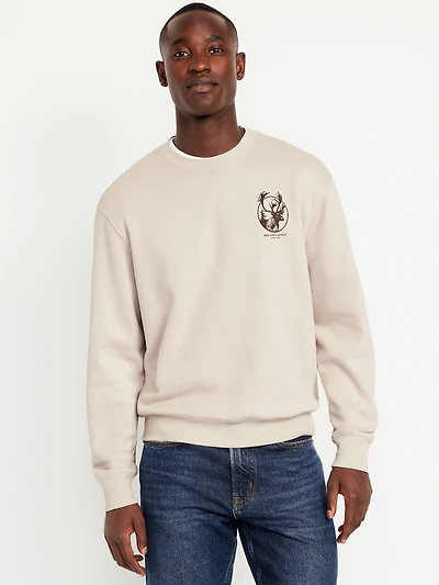 Oversized Essential Logo-Graphic Sweatshirt