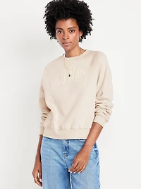 Vintage Crew-Neck Logo-Graphic Sweatshirt