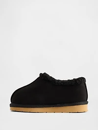 Chaussures en suède végane doublées de sherpa pour Tout-petit