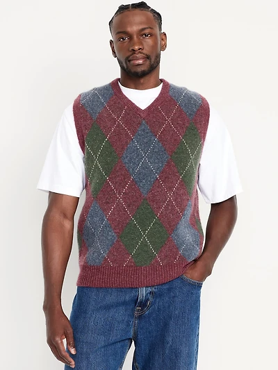 Wool-Blend Sweater Vest
