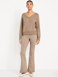 High-Waisted Fleece-Lined Flared Leggings