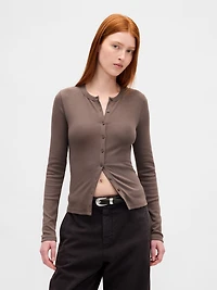 Modern Crewneck Cardigan