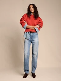 High-Rise 90S Straight Jean