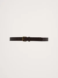 Embossed Leather Belt with Roller Buckle