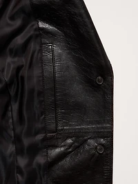 90S Leather Blazer