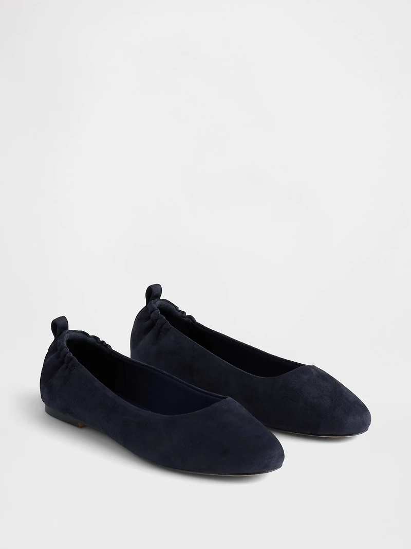 Vegan Suede Ballet Flats