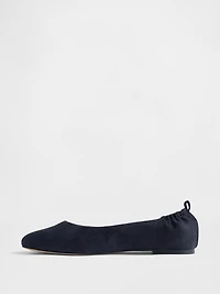 Vegan Suede Ballet Flats