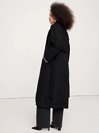 Italian Wool-Cashmere Wrap Coat