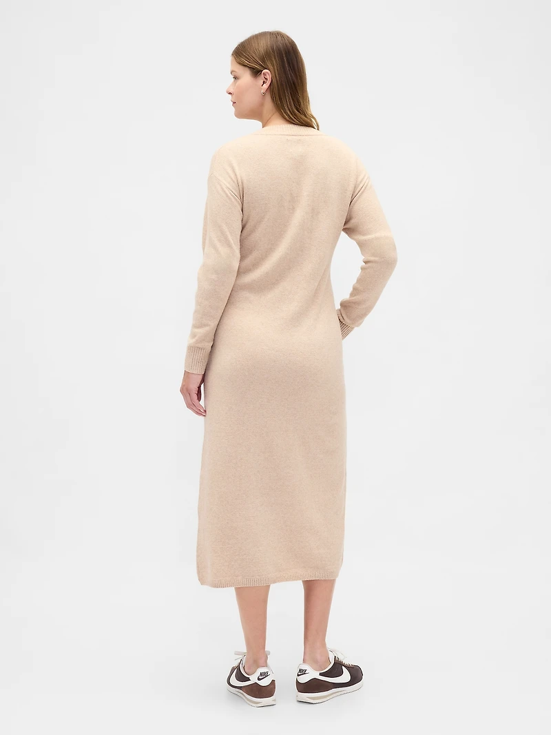 Maternity CashSoft V-Neck Sweater Dress