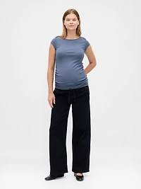 Maternity Modern Boatneck Top