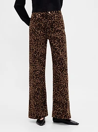 High Rise Stride Corduroy Wide-Leg Pants