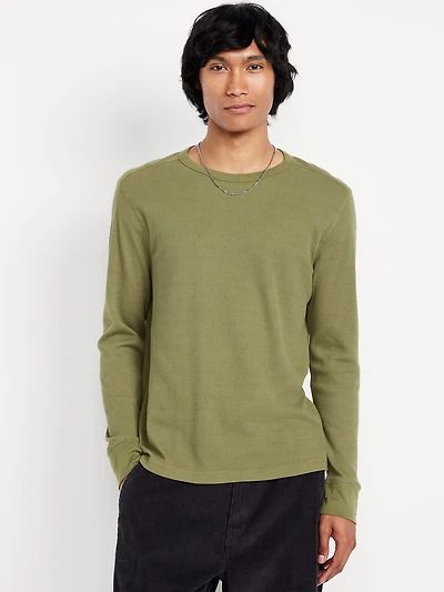 Waffle-Knit T-Shirt