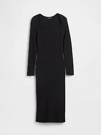 CashSoft Rib Midi Sweater Dress
