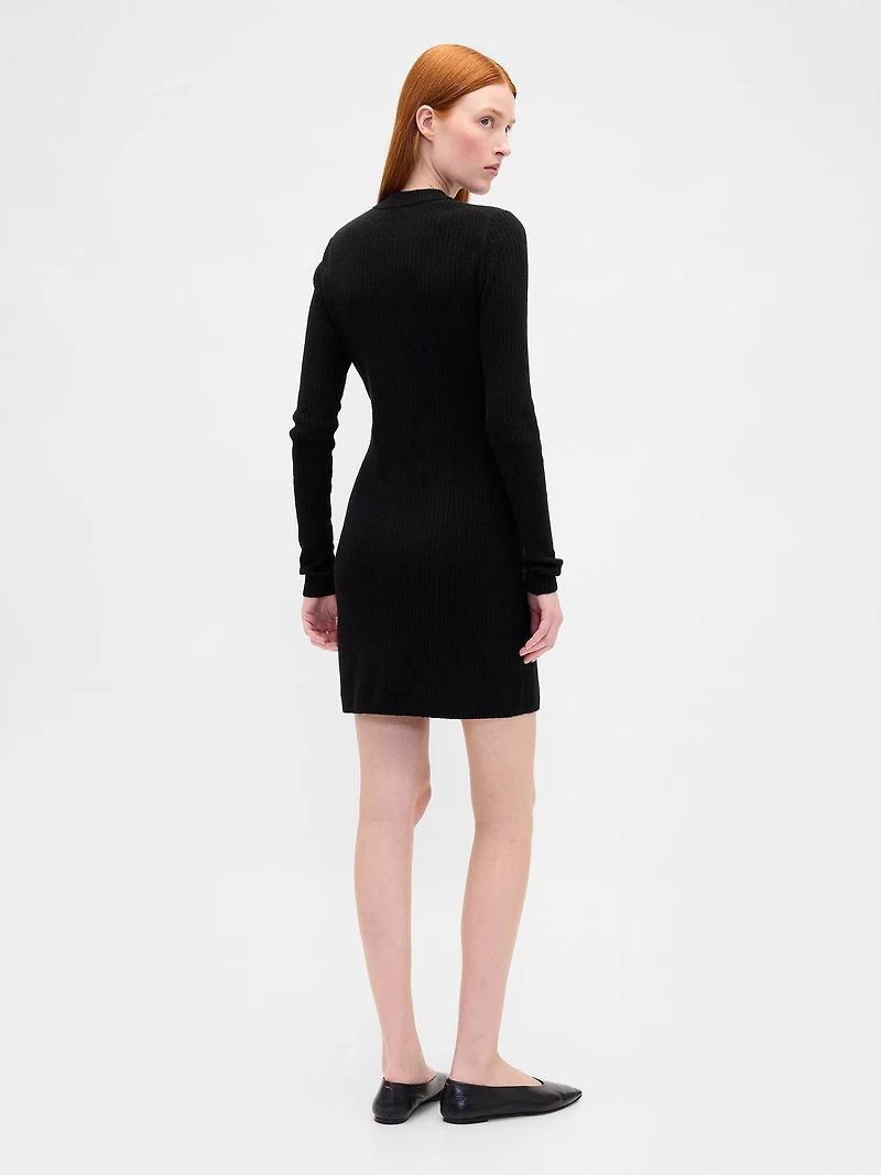 CashSoft Rib Pocket Mini Sweater Dress