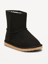 Faux-Suede Faux-Fur Lined Boots for Toddler Girls