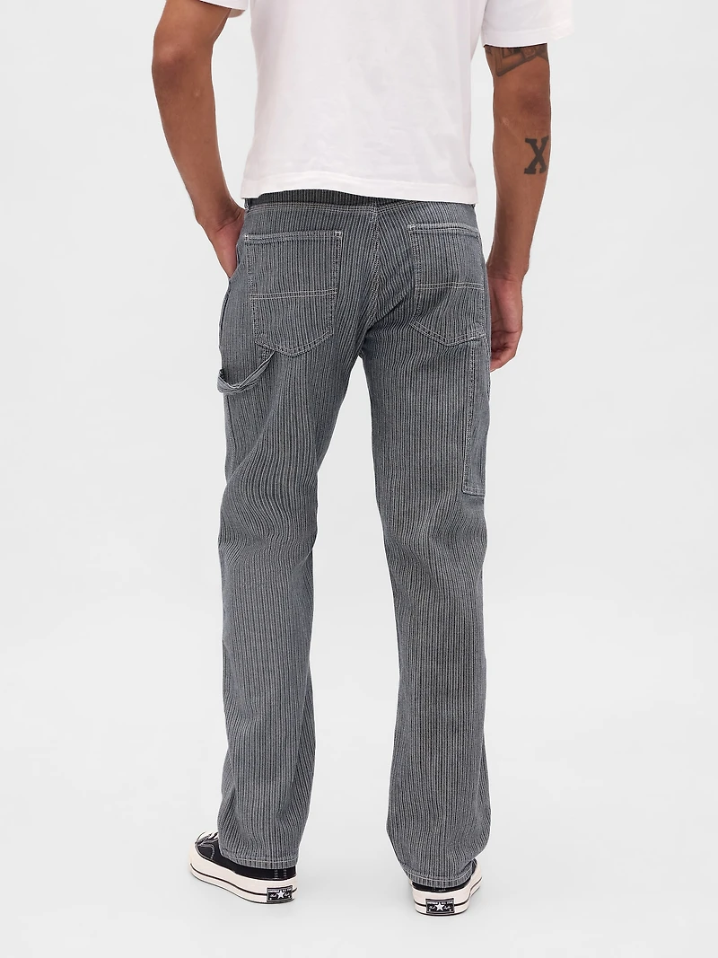 Jean droit décontracté coupe menuisier