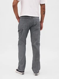 Jean droit décontracté coupe menuisier