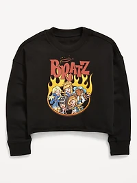 Bratz™ Long-Sleeve Cropped Graphic T-Shirt for Girls