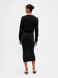 CashSoft Stretch Midi Skirt
