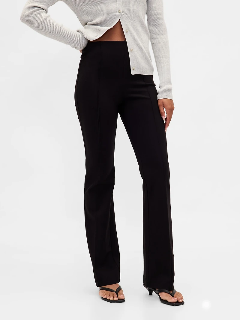 High Rise Double Knit Boot Pants
