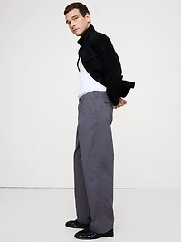 Loose Pleated Chino