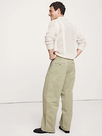 Loose Pleated Chino