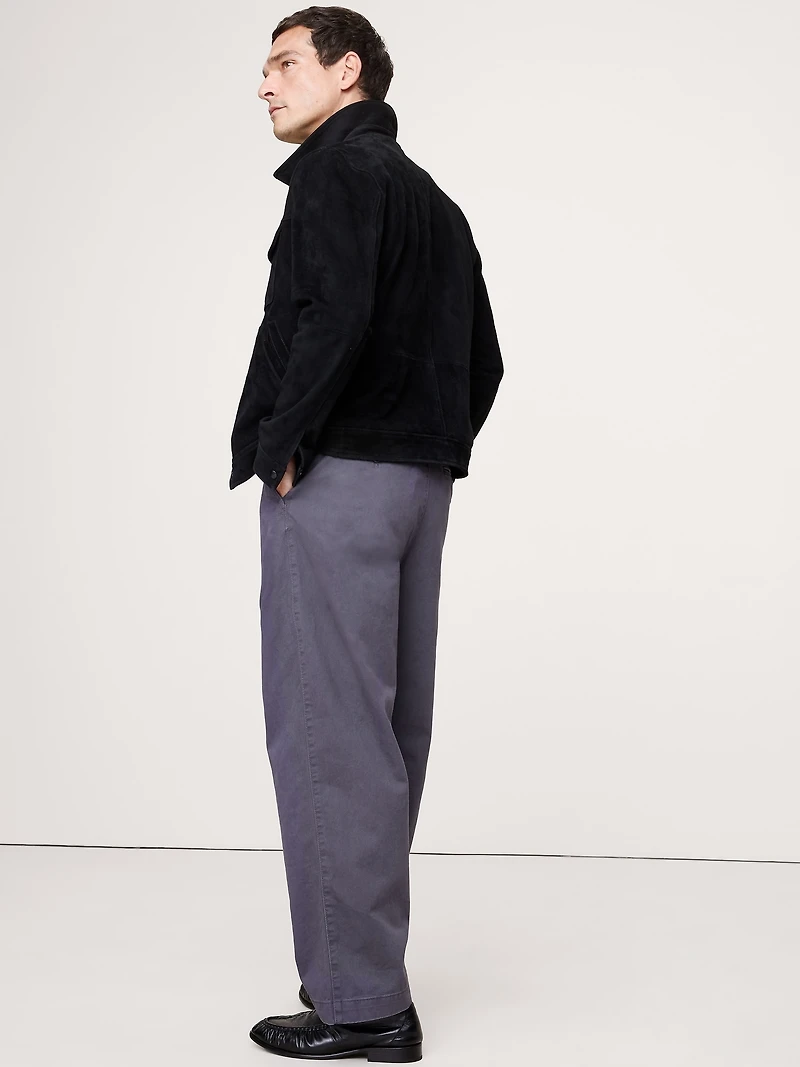 Loose Pleated Chino