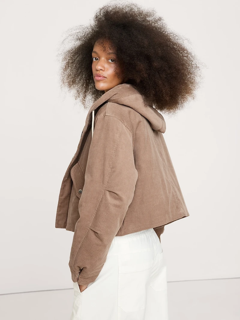 Corduroy Insulated Bomber Jacket