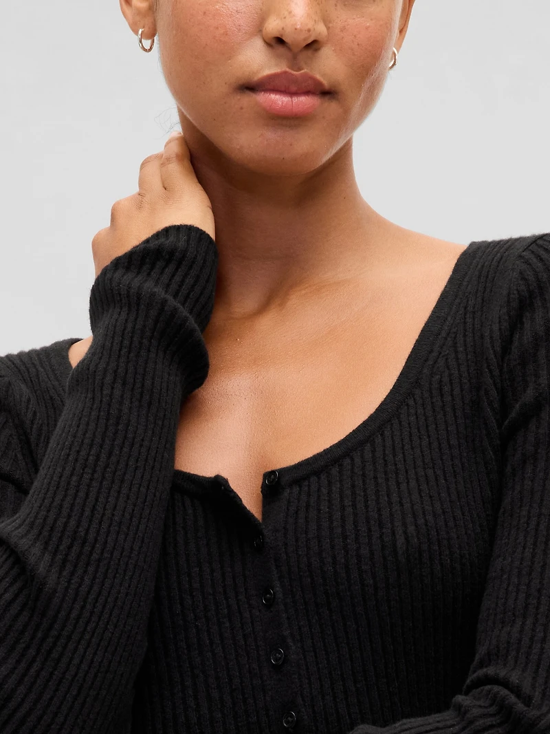 CashSoft Rib Mini Sweater Dress