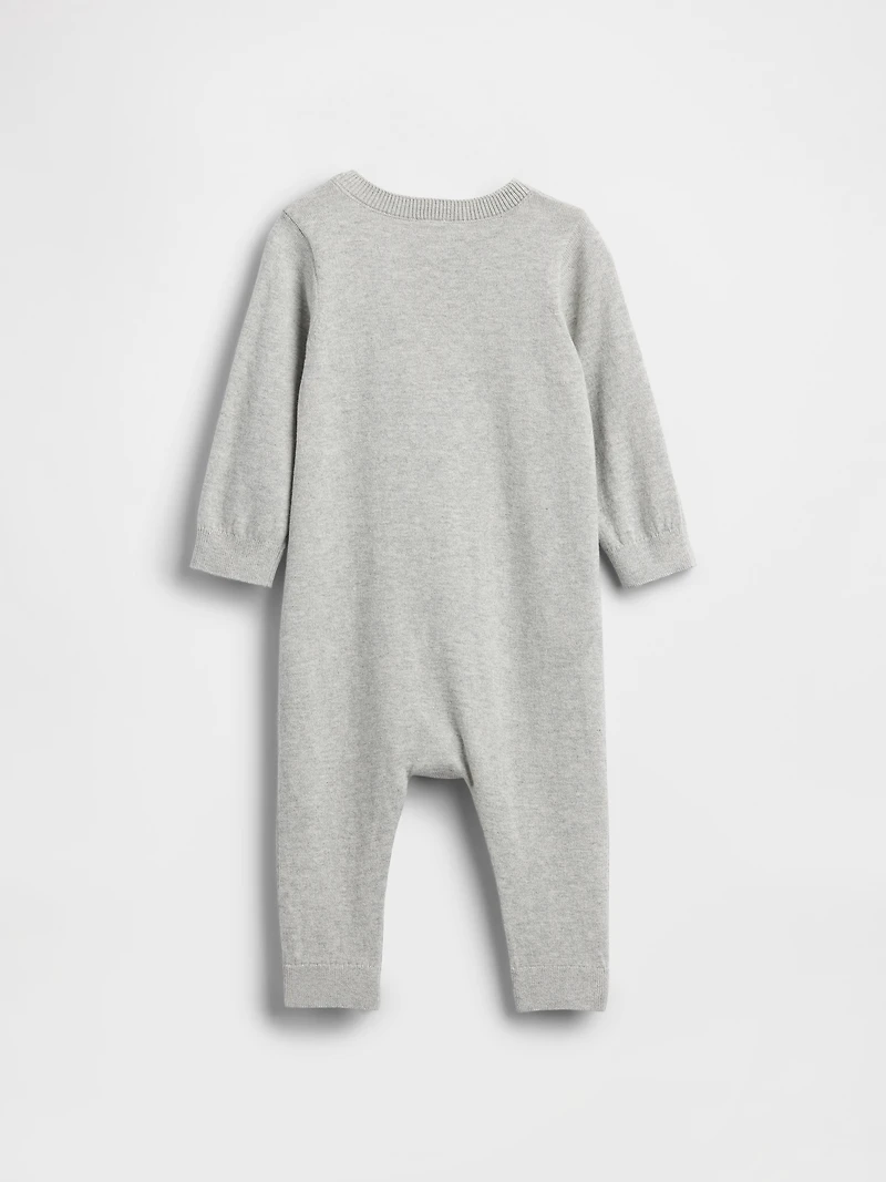 Baby Brannan Bear Heart Sweater One-Piece