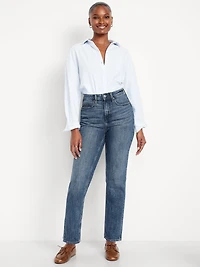 Curvy Extra High-Waisted Straight Jeans