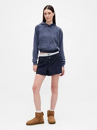 Poplin Logo PJ Boxer Shorts