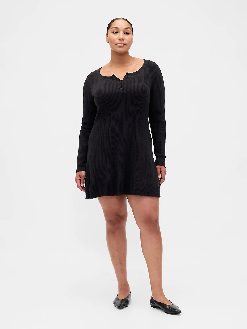 CashSoft Rib Mini Sweater Dress