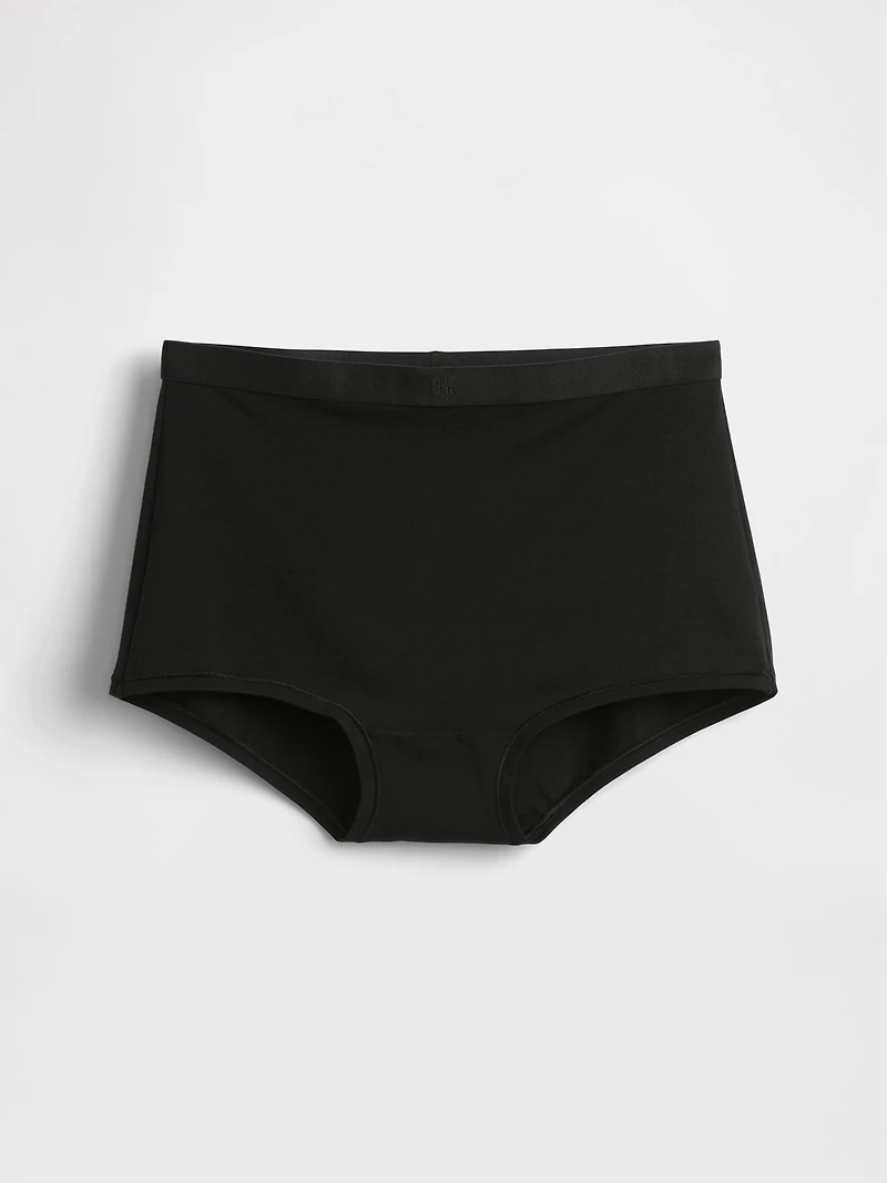 Organic Stretch Cotton High Rise Shorty
