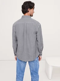 Relaxed-Fit Garment Dye Oxford Shirt