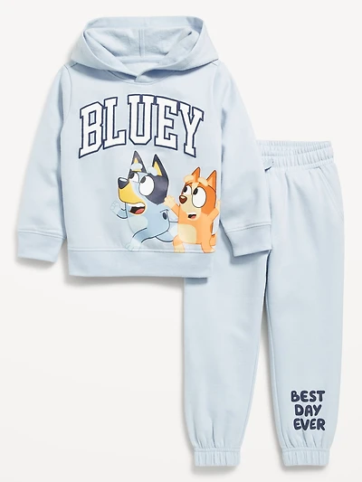 Bluey™ Unisex Hoodie and Jogger Sweatpants Set for Toddler