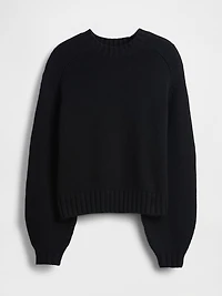 Cotton-Blend Relaxed Crewneck Sweater