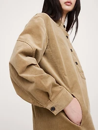 Corduroy Popover Shift Dress